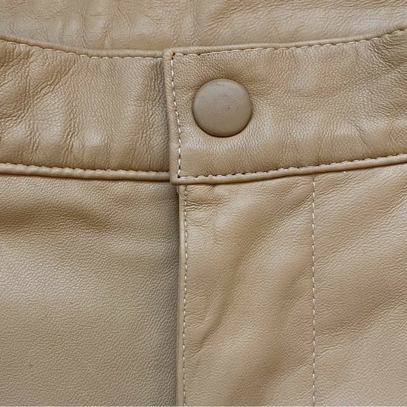 Missani Le Collezioni NWT Leather Pants Size 36 - Picture 5 of 15